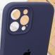 Чохол Silicone Case Full Camera Protective (AA) для Apple iPhone 12 Pro (6.1") Темно-синій / Midnight blue 204825 фото 6