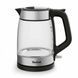 Електрочайник Tefal Glass Kettle 1.7л, скло, з підсвіткою, чорно-срібний (KI605830) 371051 фото 1