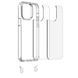 Чохол TPU Transparent with Straps для Apple iPhone 13 / 14 (6.1") Orange / White 312914 фото 3