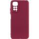 Чохол TPU GETMAN Liquid Silk Full Camera для Xiaomi Redmi Note 11 (Global) / Note 11S Бордовий / Marsala 323903 фото 1
