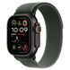 Ремінець Apple Watch Trail Loop Band S/M Для Watch 49mm - Black Titanium Finish - Green (MYQ33) 328474 фото 1
