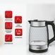 Електрочайник Tefal Glass Kettle 1.7л, скло, з підсвіткою, чорно-срібний (KI605830) 371051 фото 13