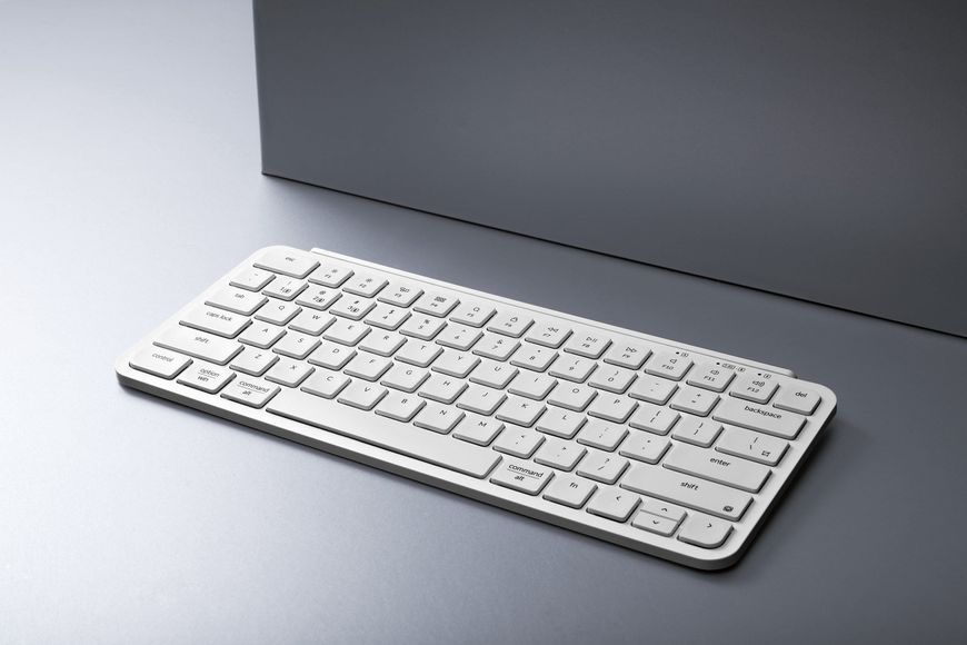 Клавіатура мембрана Keychron B1 Pro, USB/WL/BT, ivory white (B1P-K8-UA) 368831 фото