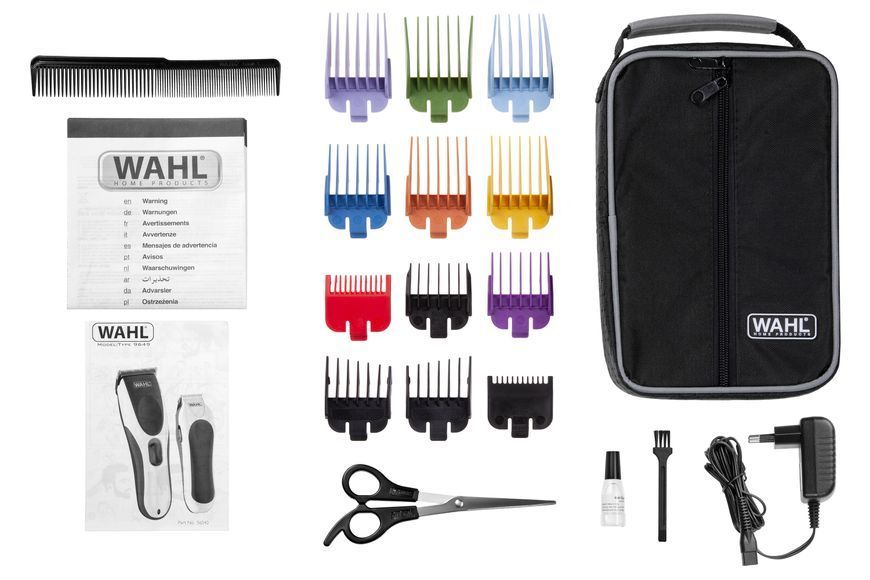 Набір для стрижки WAHL Color Pro Cordless, мережа+акум., тример,гребінець,ножиці, сталь, синій (09649-916) 362582 фото