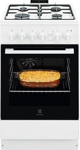 Плита Electrolux газова, 57л, 50x60см, білий (LKG504011W) 374939 фото