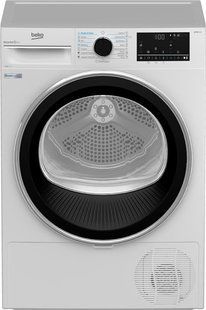 Сушильна машина Beko тепловий насос, 9кг, A++, 60см, дисплей, підсвітка барабану, білий (B5T69233) 374225 фото