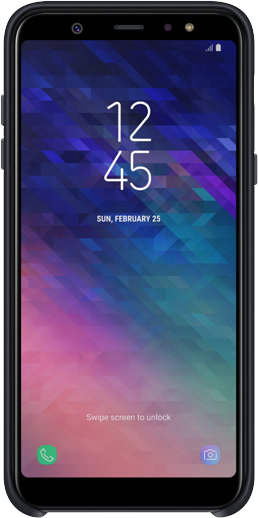 Чохол-накладка Samsung A6+ 2018 Dual Layer Cover (EF-PA605CBEGRU) Black 123005 фото