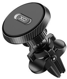 XO C122 Air Vent Car Holder Round Magnetic Bracket Автотримач (Чорний) 388730 фото