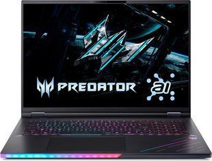Ноутбук ACER Predator Helios 18 PH18-73 18" WQXGA IPS, Intel U9-275HX, 32GB, F2TB, NVD5080-16, Win11P (NH.QVYEU.007) 379915 фото
