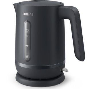 Електрочайник Philips Series 1000, Strix, пластик, мат, чорний (HD9314/90) 373129 фото