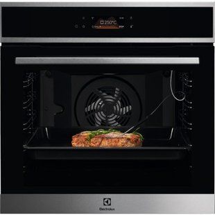 Духова шафа Electrolux електрична, 72л, A+, пара, дисплей, конвекція, піроліз, телескопічні напрямні, чорний (EOE8P39WX) 366705 фото