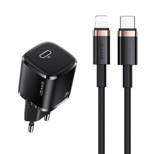 Зарядний Пристрій Usams T36 Super Si single Type-C QC&DP3.0 20W 3A Black 259439 фото