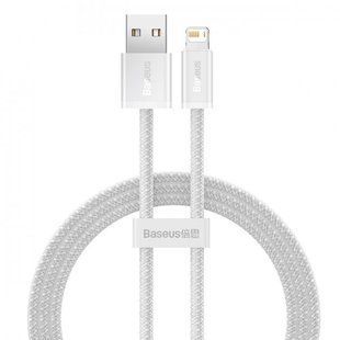 Кабель Baseus Dynamic Series Fast Charging Data USB кабель USB To IP 2.4A 1m (CALD000402) White 255236 фото