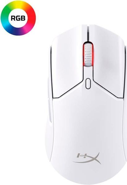 Миша HyperX Pulsefire Haste 2, RGB, USB-A/WL/BT, білий (6N0A9AA) 362925 фото