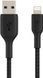 Кабель USB-A > Lightning заряджання/синхронізації Belkin 1м, 12Вт, плетений, чорний (CAA002BT1MBK) 369160 фото 2