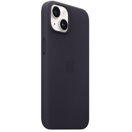 Чохол-накладка Apple iPhone 14 Leather Case with MagSafe - Ink (MPP63) 265214 фото