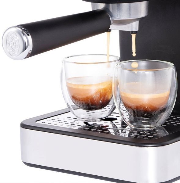 Кавоварка Russell Hobbs ріжкова Distinctions Titanium 1.1л, мелена + чалди, сріблястий (26452-56) 362628 фото