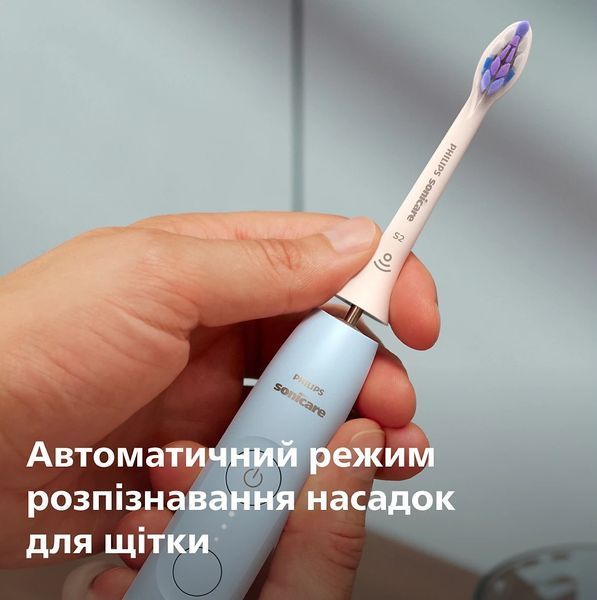 Щітка зубна електр. Philips, Sonicare 6100 Series, 62т. колив/хв, насадок-1, футляр, блакитний (HX7406/02) 387592 фото