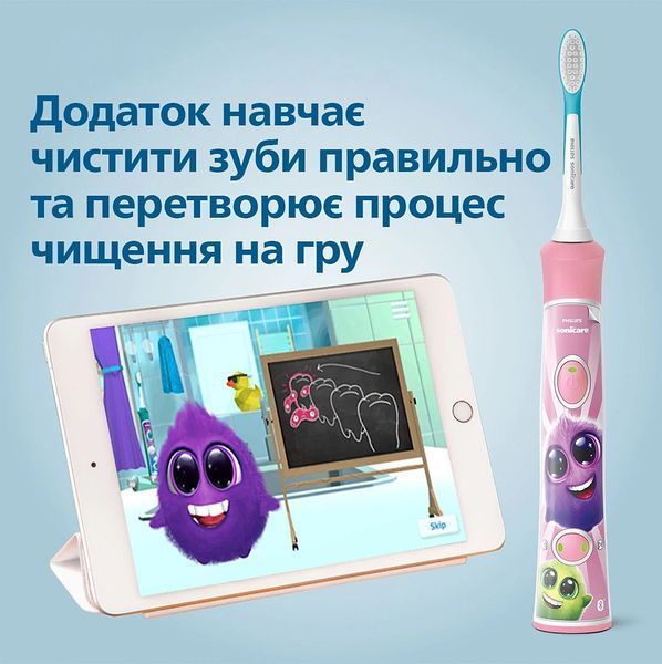 Зубна електрощітка PHILIPS HX6352/42 Kids Smart Pink 297990 фото