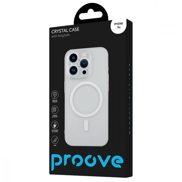 Чохол Proove Crystal Case with Magnetic Ring iPhone 16e transparent (PCCCIP16E001) 377762 фото