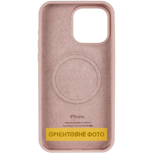 Чохол Silicone Case (AA) Logo with MagSafe для Apple iPhone 17 Pro Max (6.9") Рожевий / Pink Sand 393039 фото