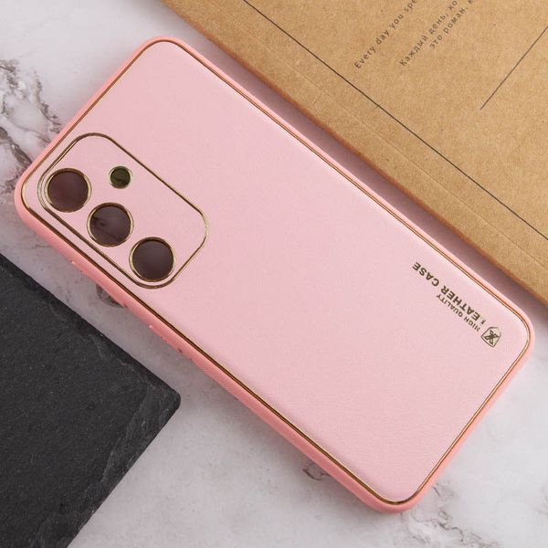 Шкіряний чохол Xshield для Samsung Galaxy S24 Рожевий / Pink 285973 фото