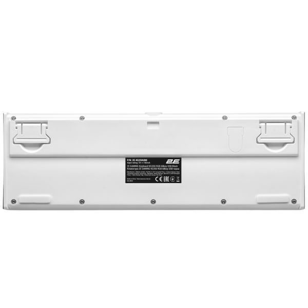 Клавіатура мембранна 2E GAMING KG350 68key, USB-A, EN/UA/RU, RGB, чорний (2E-KG350UBK) 364213 фото