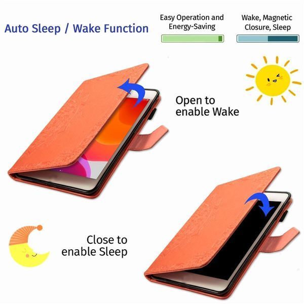 Шкіряний чохол Art Case з візитницею для Samsung Galaxy Tab S7+ Помаранчевий 201715 фото