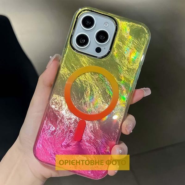 Чохол TPU Shiny Mountain (MagFit) для Apple iPhone 17 Air (6.6") Yellow / Pink 392969 фото