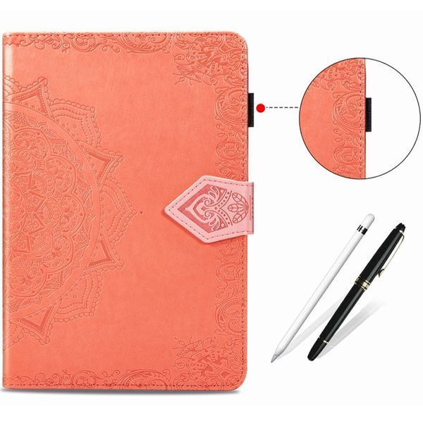 Шкіряний чохол Art Case з візитницею для Samsung Galaxy Tab S7+ Помаранчевий 201715 фото