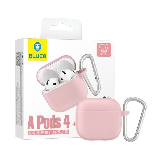 Чохол Airpods 4 Blueo Liquid Silicone Case (B44-A4PNK) Pink 326533 фото