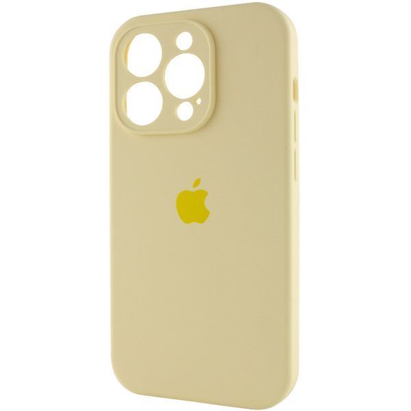 Чохол Silicone Case Full Camera Protective (AA) для Apple iPhone 14 Pro Max (6.7") Жовтий / Mellow Yellow 257157 фото