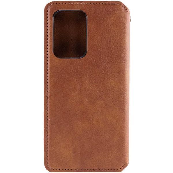 Шкіряний чохол книжка GETMAN Cubic (PU) для Samsung Galaxy S24+ Коричневий 326712 фото