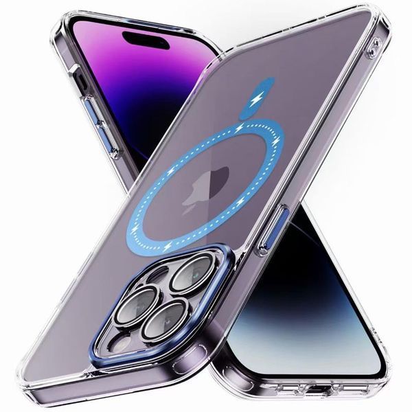 Чохол TPU+PC Colorful with MagSafe для Apple iPhone 13 Pro Max (6.7") Blue 273709 фото