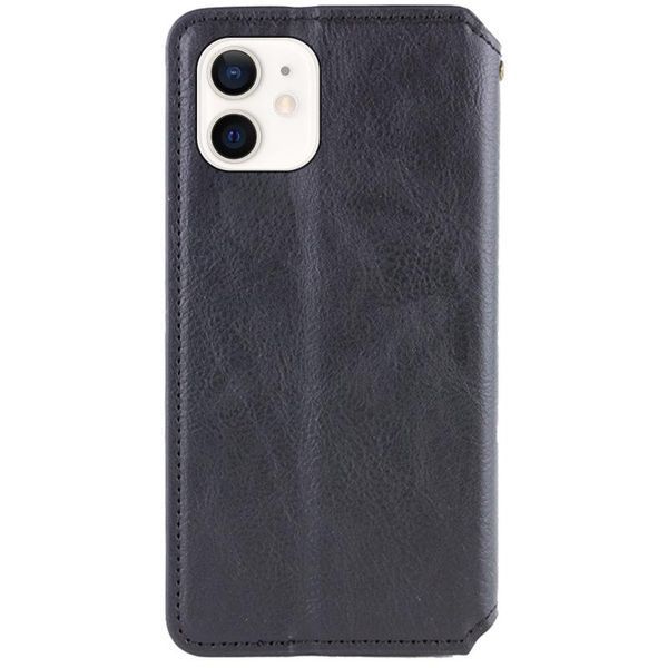 Шкіряний чохол-книжка GETMAN Cubic (PU) для Apple iPhone 11 (6.1") Чорний 398564 фото