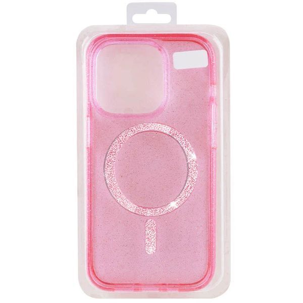 Чохол TPU Eclipse Sparkle (MagFit) для Apple iPhone 16 Pro (6.3") Pink 360397 фото