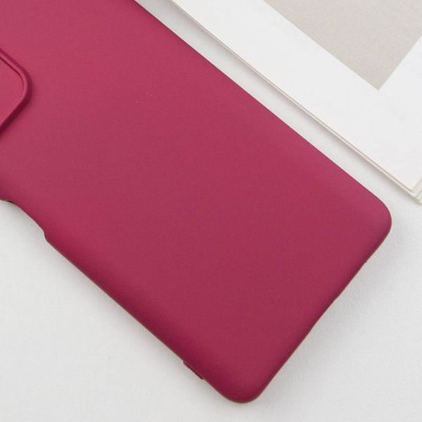 Чохол TPU GETMAN Liquid Silk Full Camera для Xiaomi Redmi 10 Бордовий / Marsala 345344 фото