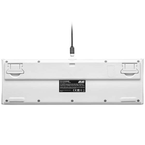 Клавіатура мембранна 2E GAMING KG350 68key, USB-A, EN/UA/RU, RGB, чорний (2E-KG350UBK) 364213 фото