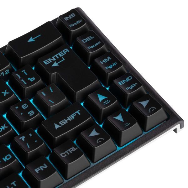 Клавіатура мембранна 2E GAMING KG350 68key, USB-A, EN/UA/RU, RGB, чорний (2E-KG350UBK) 364213 фото