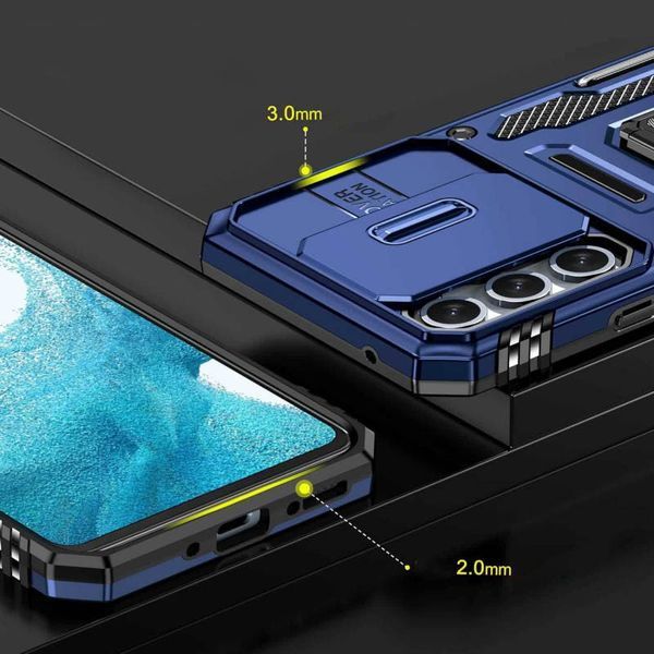Ударостійкий чохол Camshield Army Ring для Samsung Galaxy A35 / A55 Синій / Navy 317753 фото