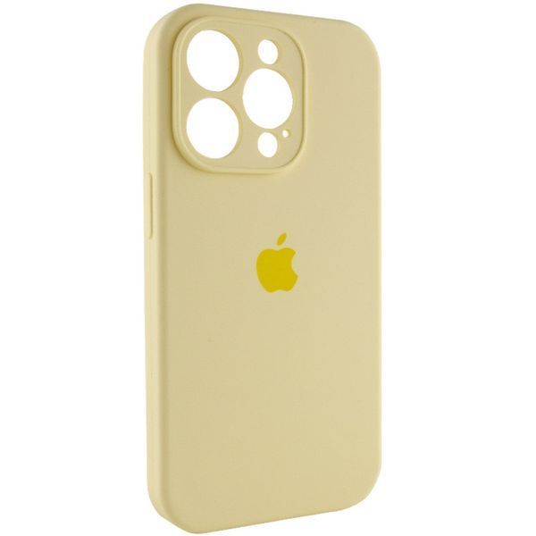 Чохол Silicone Case Full Camera Protective (AA) для Apple iPhone 14 Pro Max (6.7") Жовтий / Mellow Yellow 257157 фото