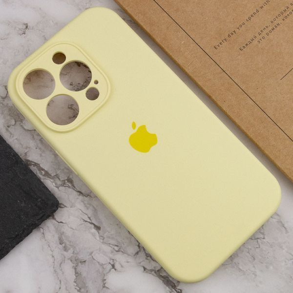 Чохол Silicone Case Full Camera Protective (AA) для Apple iPhone 14 Pro Max (6.7") Жовтий / Mellow Yellow 257157 фото