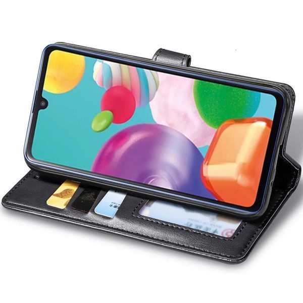 Шкіряний чохол книжка GETMAN Gallant (PU) для Xiaomi Redmi 9 Чорний 215995 фото