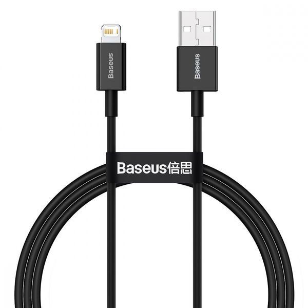 Кабель Baseus Superior Series Fast Charging Lightning 2.4A (1m) (CALYS-A01) Black 216452 фото