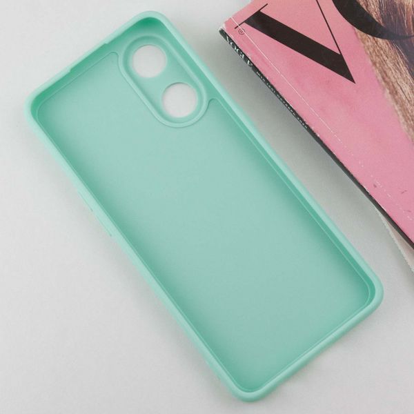 Силіконовий чохол Candy Full Camera для Oppo Reno 8 T 4G Зелений / Menthol 286357 фото