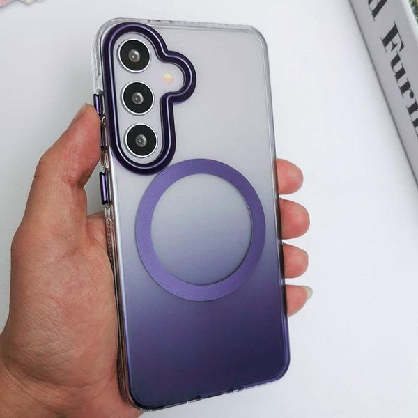 Чохол TPU+PC Phantom with MagSafe для Samsung Galaxy S25+ Purple 377592 фото