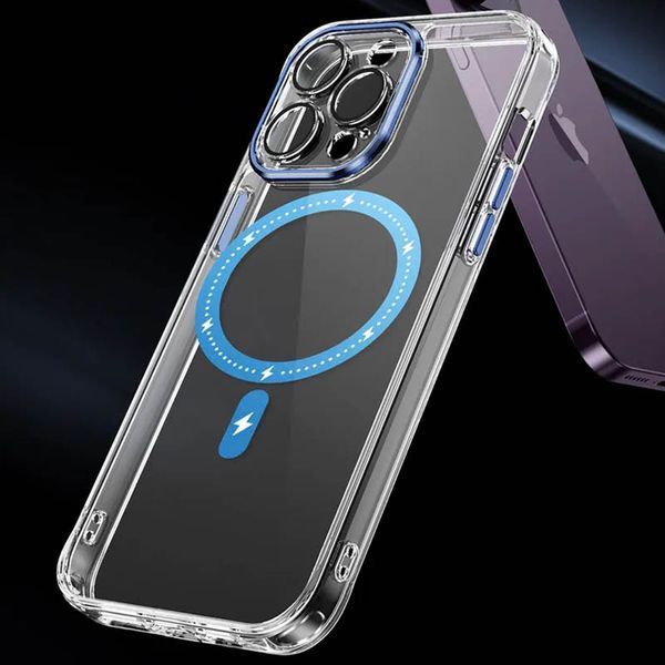 Чохол TPU+PC Colorful with MagSafe для Apple iPhone 13 Pro Max (6.7") Blue 273709 фото