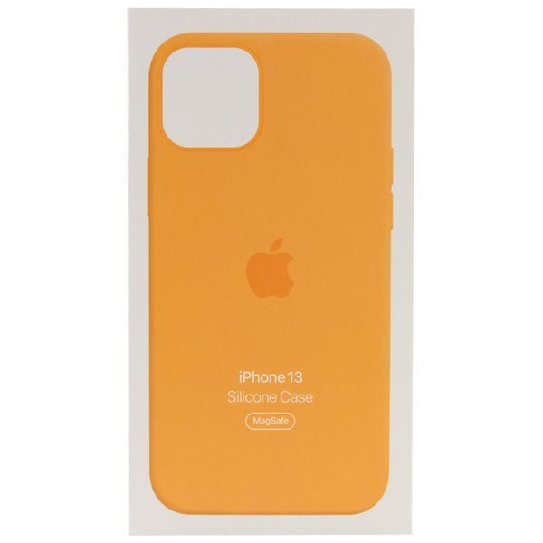 Чохол Silicone case (AAA) full with Magsafe and Animation для Apple iPhone 13 (6.1") Помаранчевий / Marigold 246199 фото