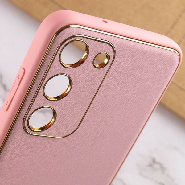 Шкіряний чохол Xshield для Samsung Galaxy S24 Рожевий / Pink 285973 фото