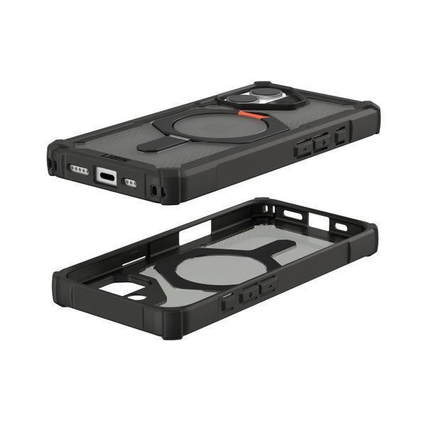 Чохол-накладка iPhone 17 UAG Plasma XTE MagSafe, Black/Pop Orange (114526114097) 393822 фото